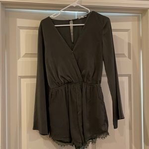 Hunter Green Romper